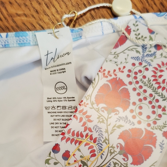 Toluca Swim Isabella Wrap one-piece Maxi - Riviera Print - Picture 8 of 13